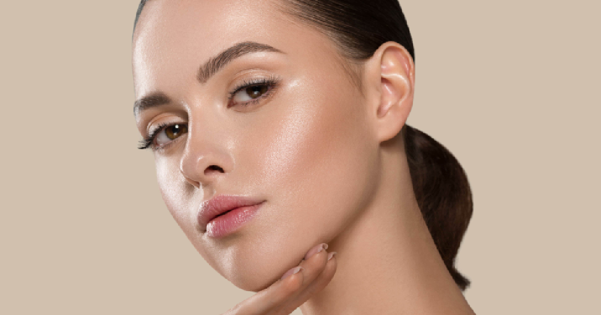 Woman showing firmer, youthful-looking skin after Skin Tightening Treatment in Wake Forest, NC